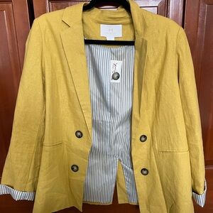 Halston Heritage Mustard Blazer